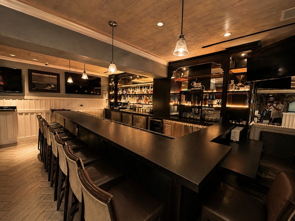Premium bar with craft cocktails